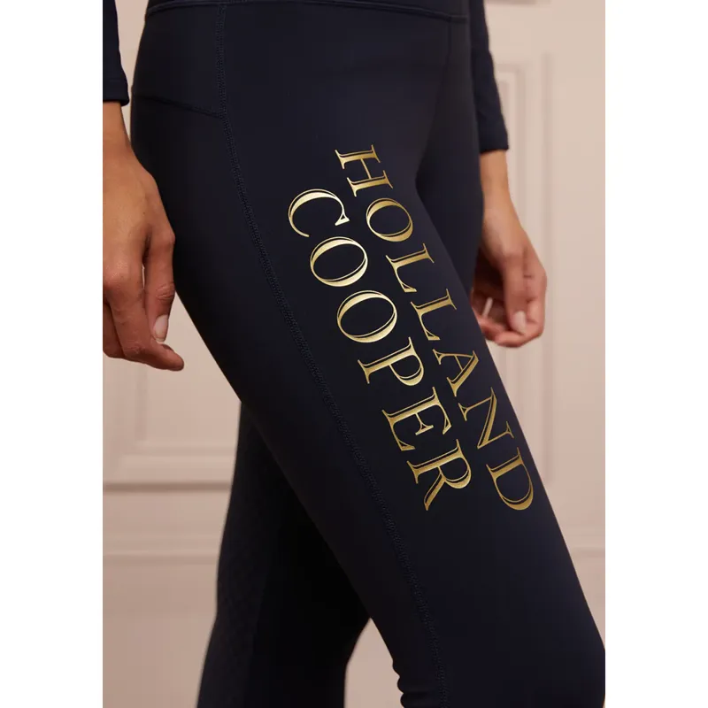 Holland Cooper Halcot Thermal Legging - Ink Navy-3